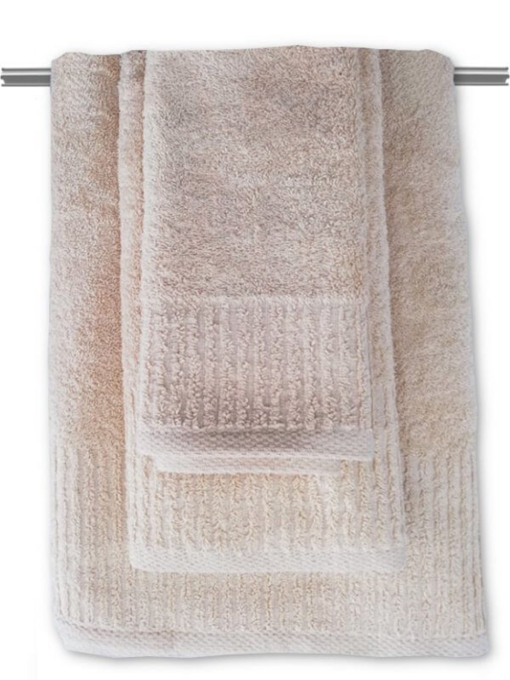 Σετ Πετσέτες Μπάνιου Βαμβακερές Σομόν 550gsm Γαρύφαλλο | Γαρύφαλλο - Λευκά Είδη